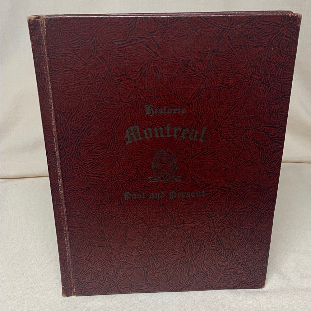 Vintage Red Art Book - Montreal Past and Present